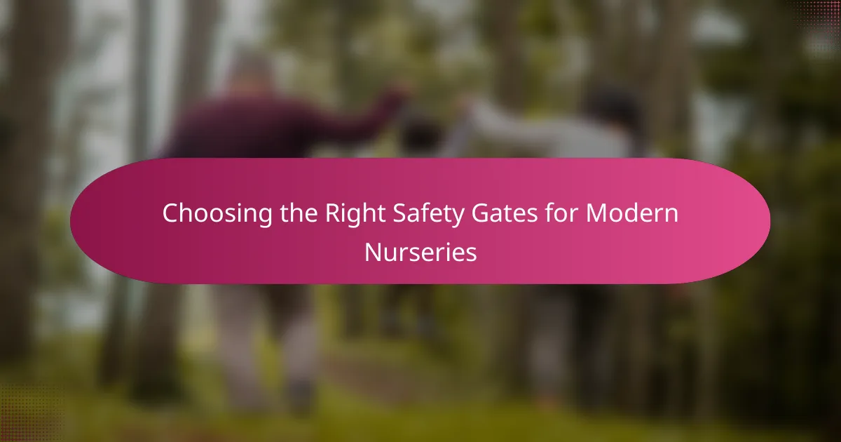 Choosing the Right Safety Gates for Modern Nurseries