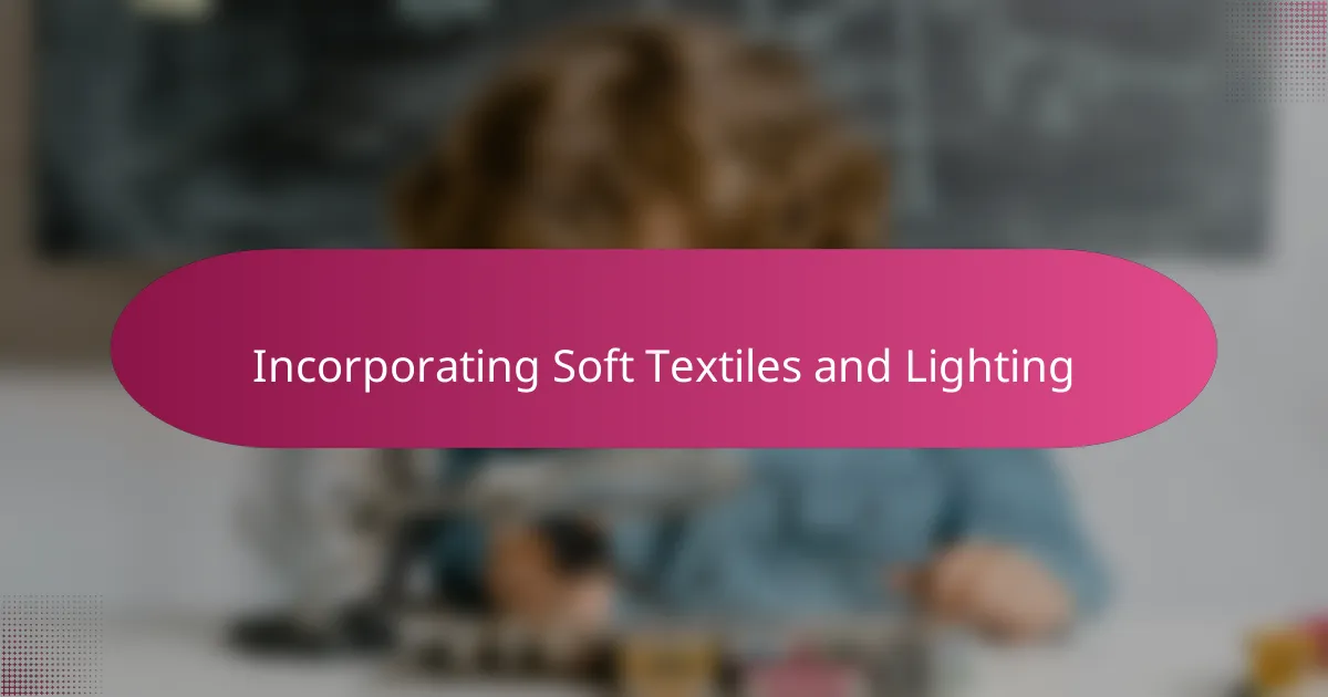 Incorporating Soft Textiles and Lighting