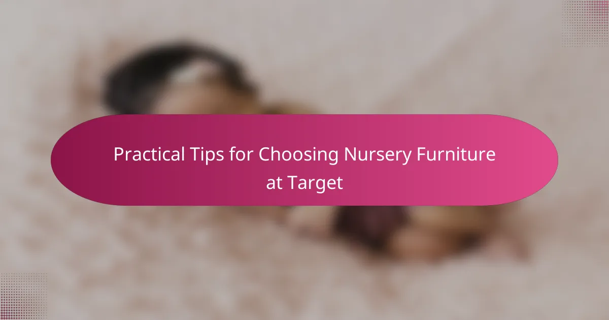Practical Tips for Choosing Nursery Furniture at Target