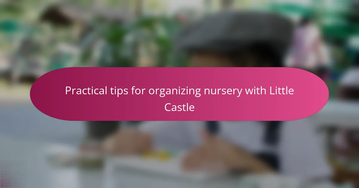 Practical tips for organizing nursery with Little Castle